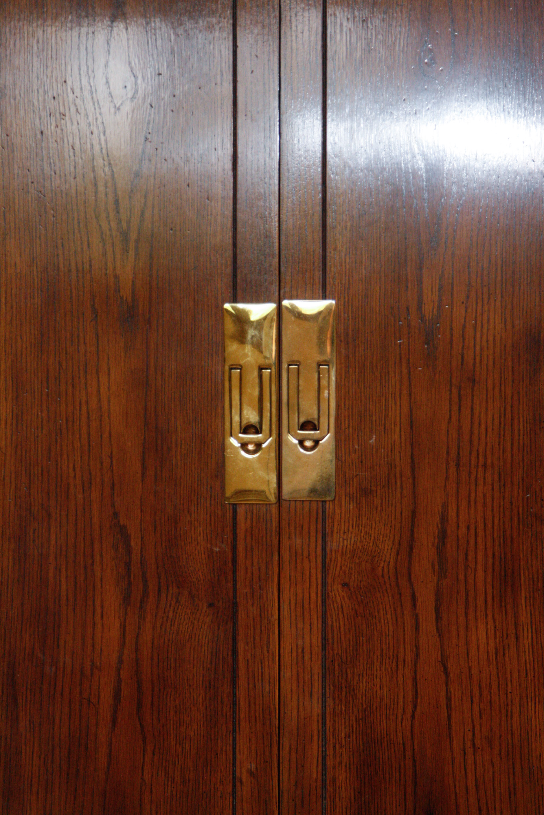 Henredon Scene One Campaign King Bed and Storage