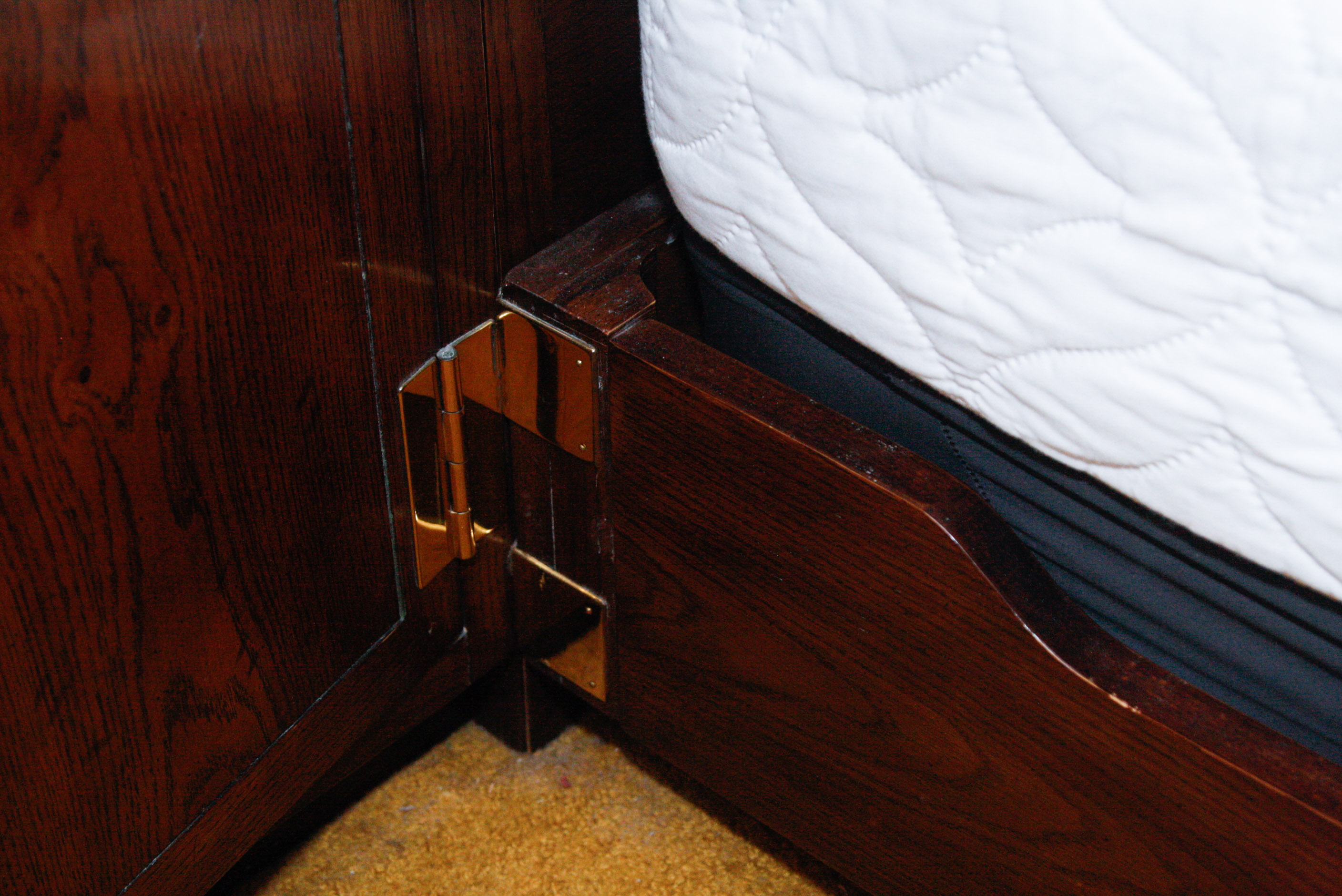 Henredon Scene One Campaign King Bed and Storage