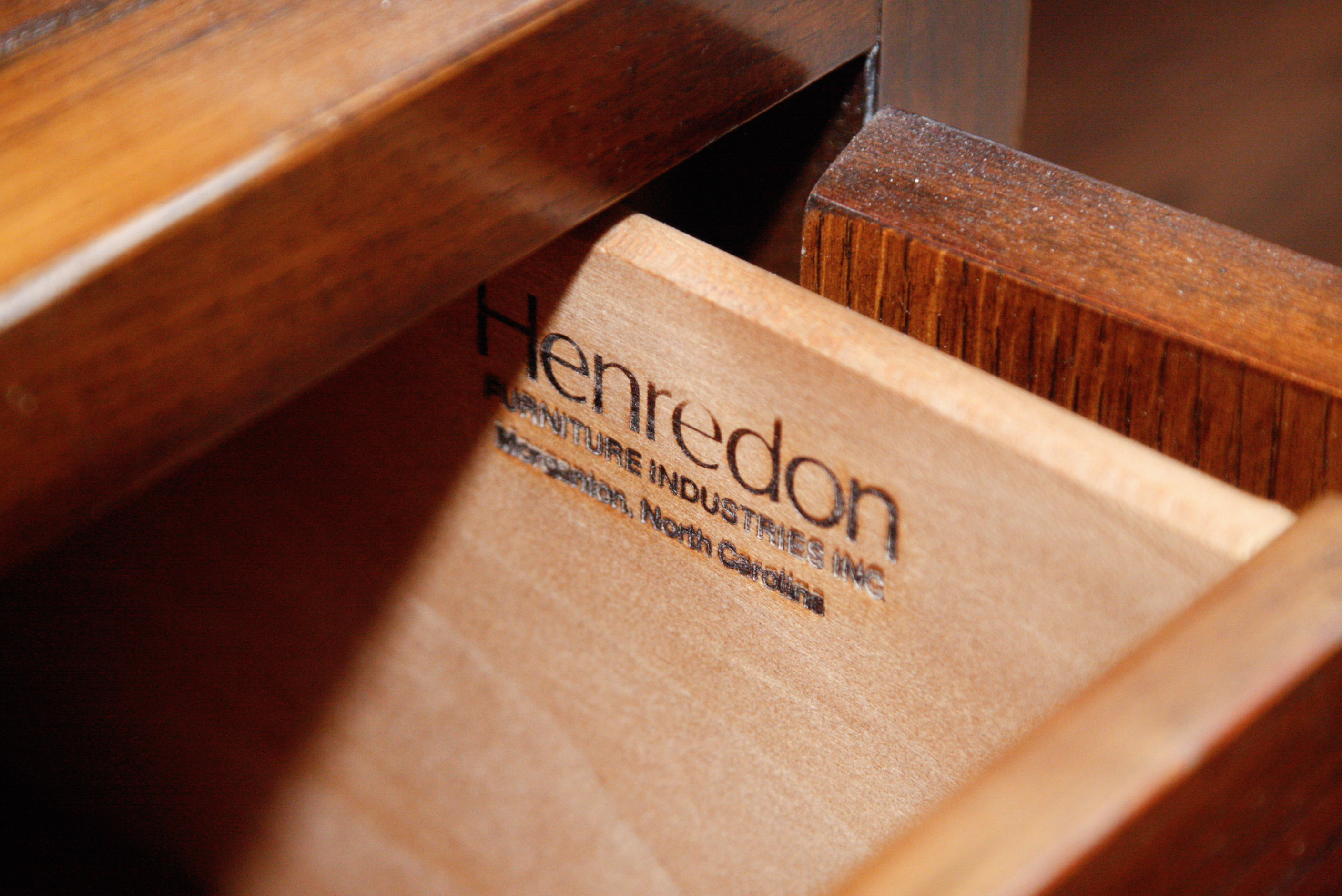 Henredon Scene One Campaign King Bed and Storage