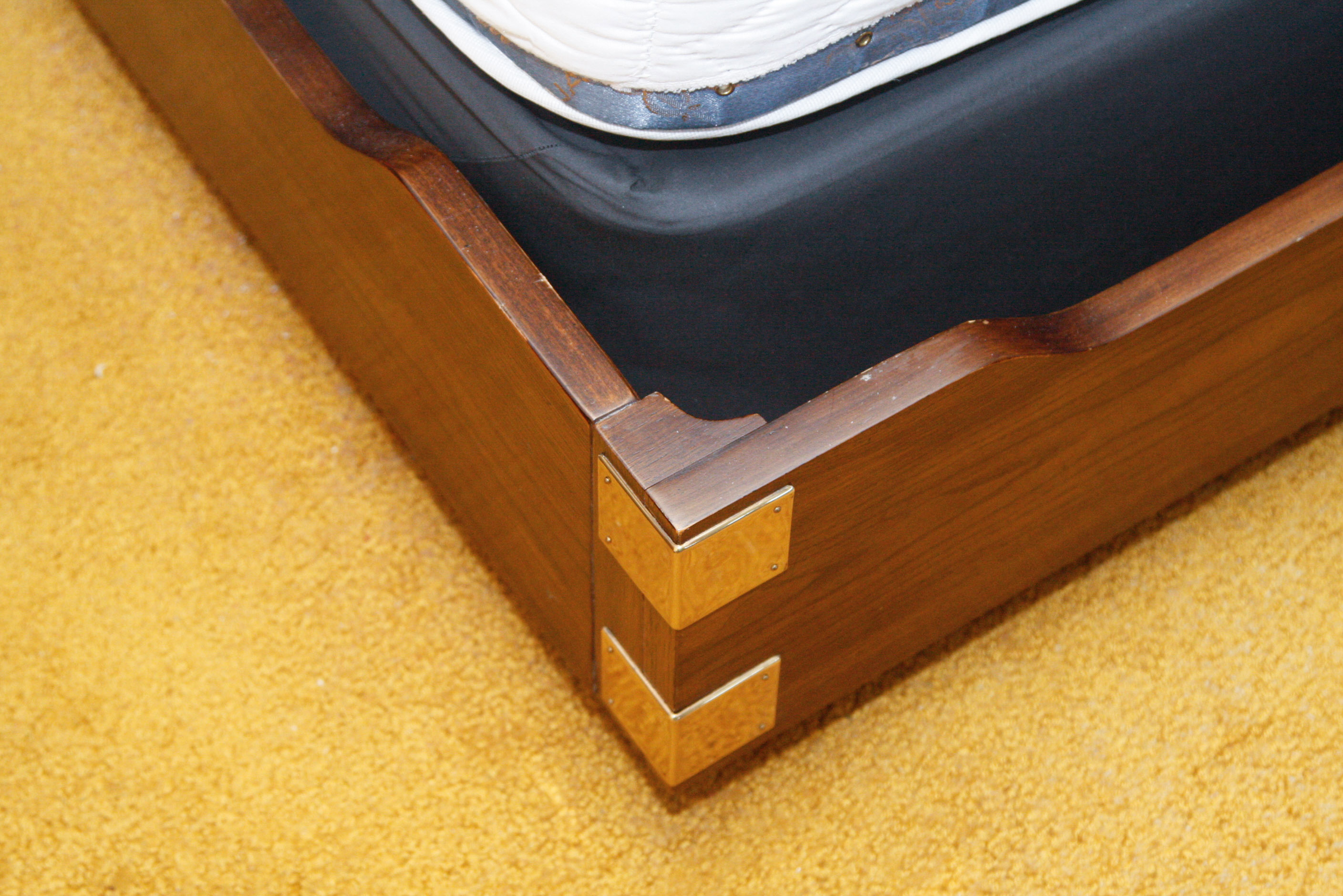 Henredon Scene One Campaign King Bed and Storage