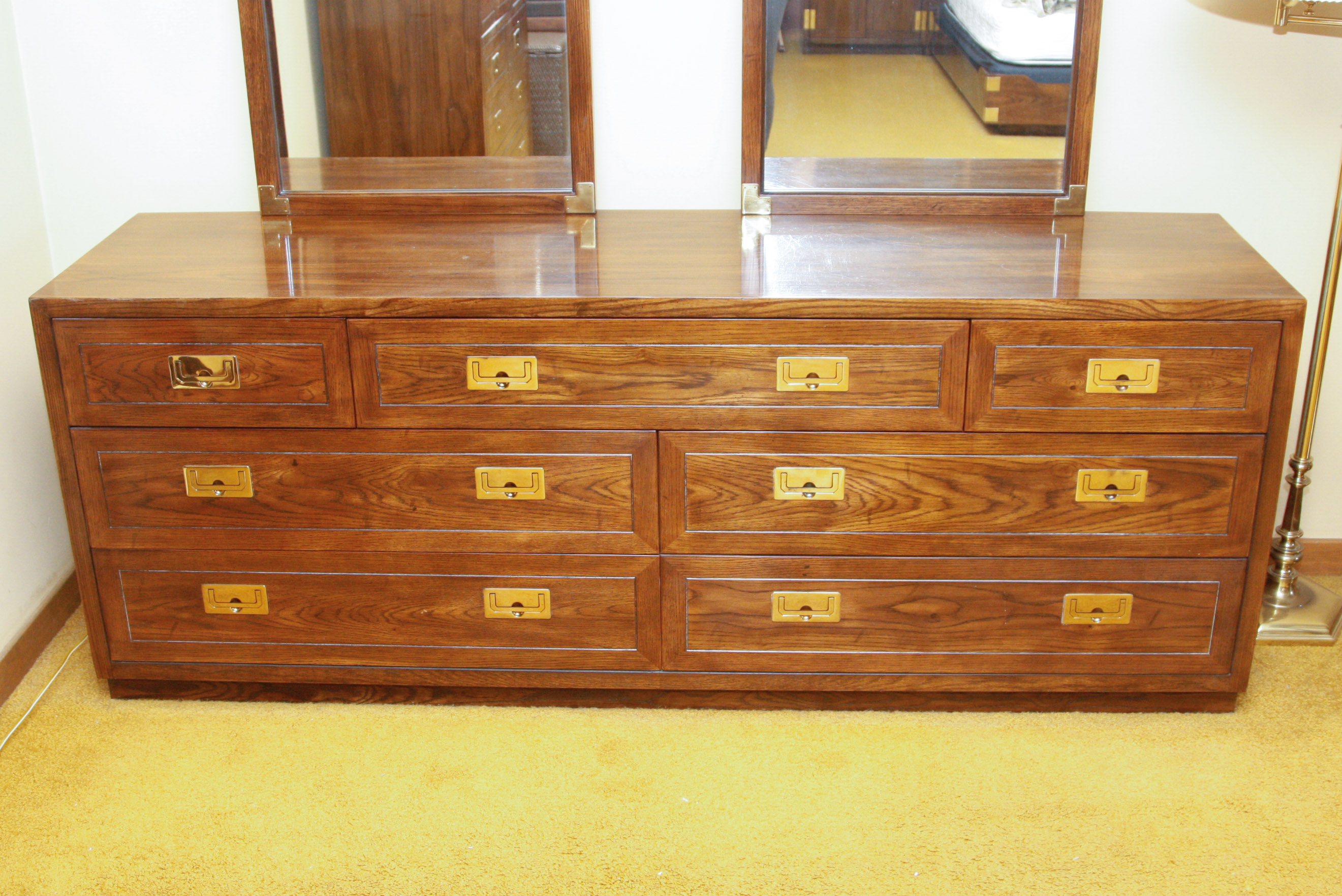 Henredon Scene One Campaign Double Dresser