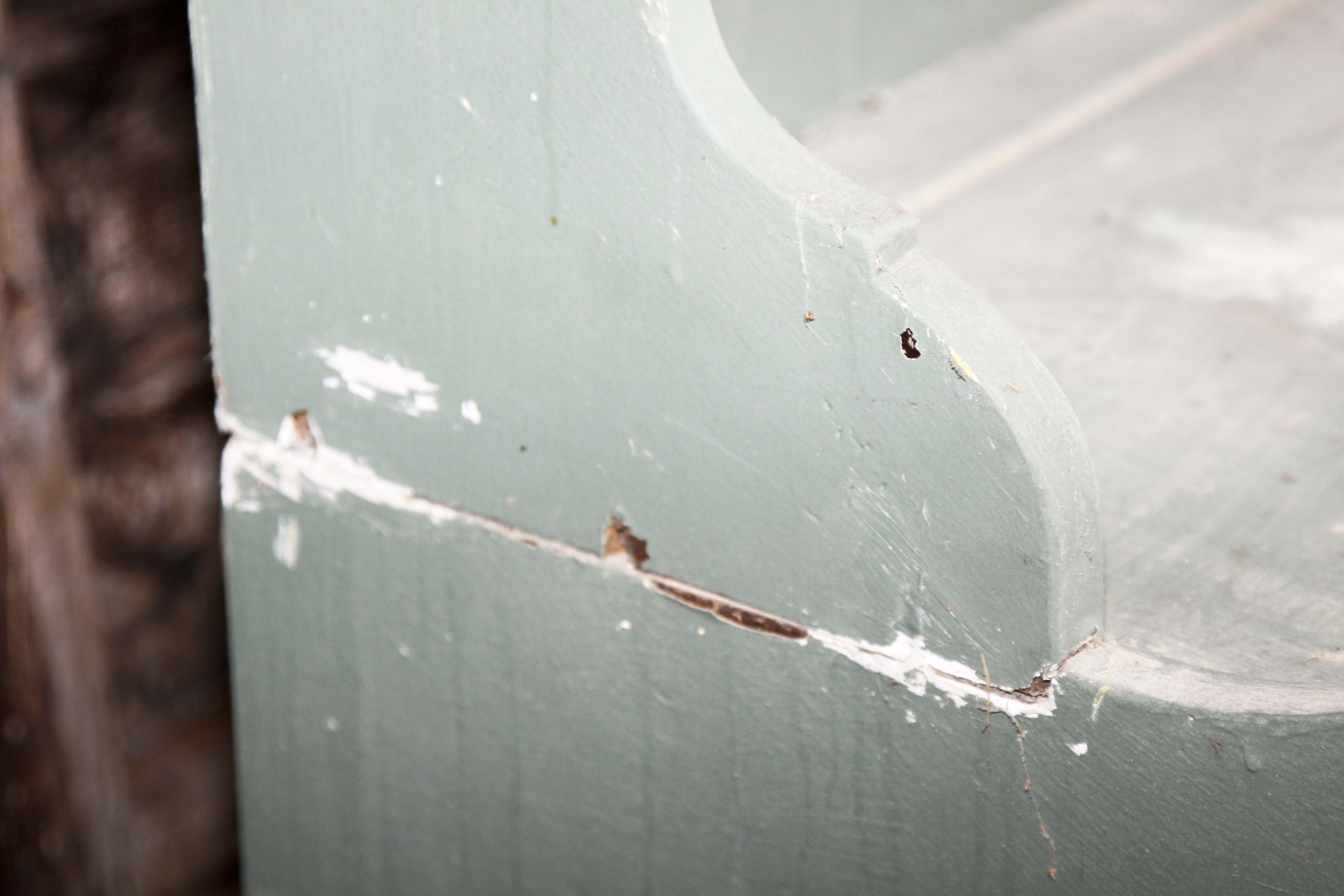 Vintage Chippendale Style Wood Cabinet and Hutch