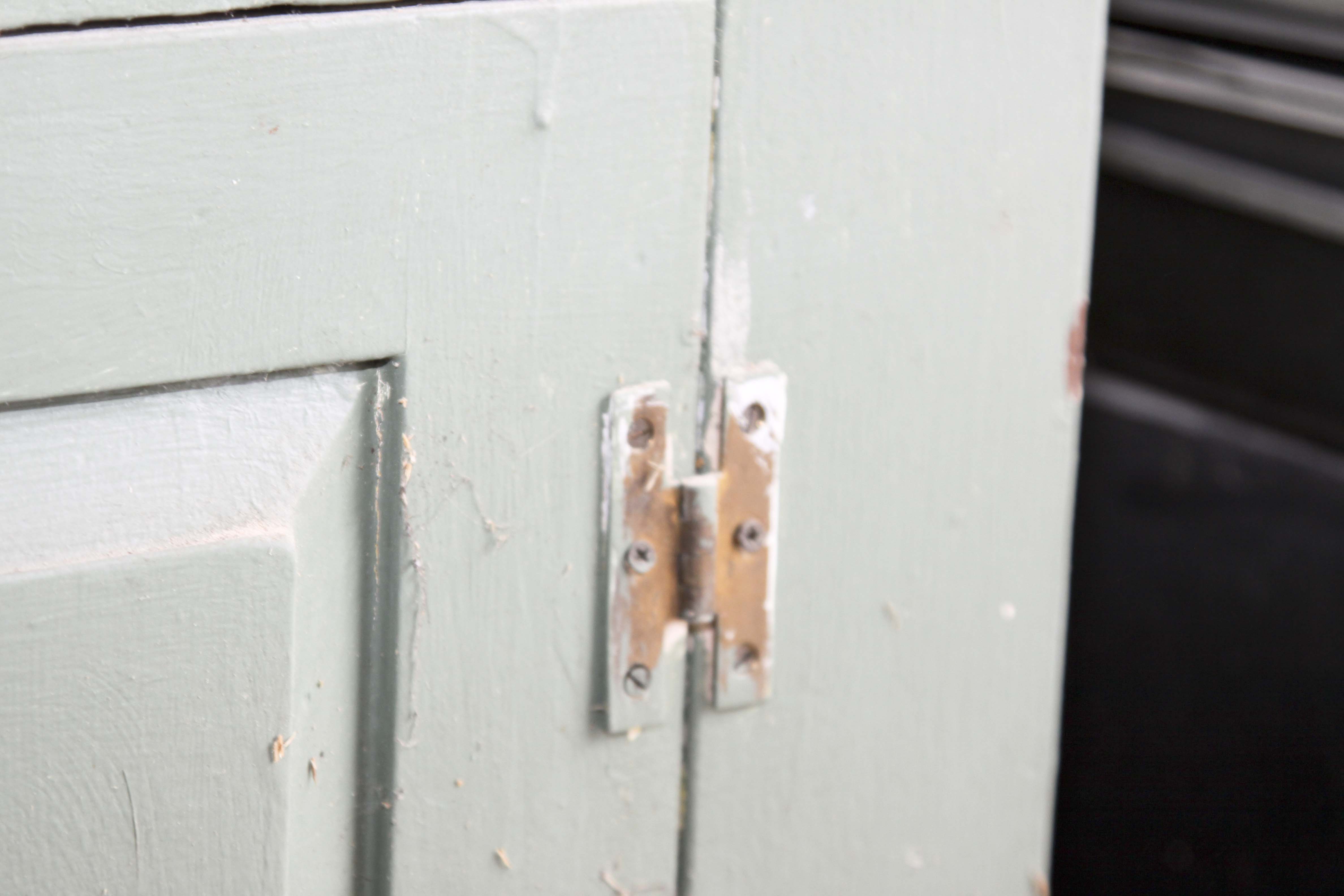 Vintage Chippendale Style Wood Cabinet and Hutch