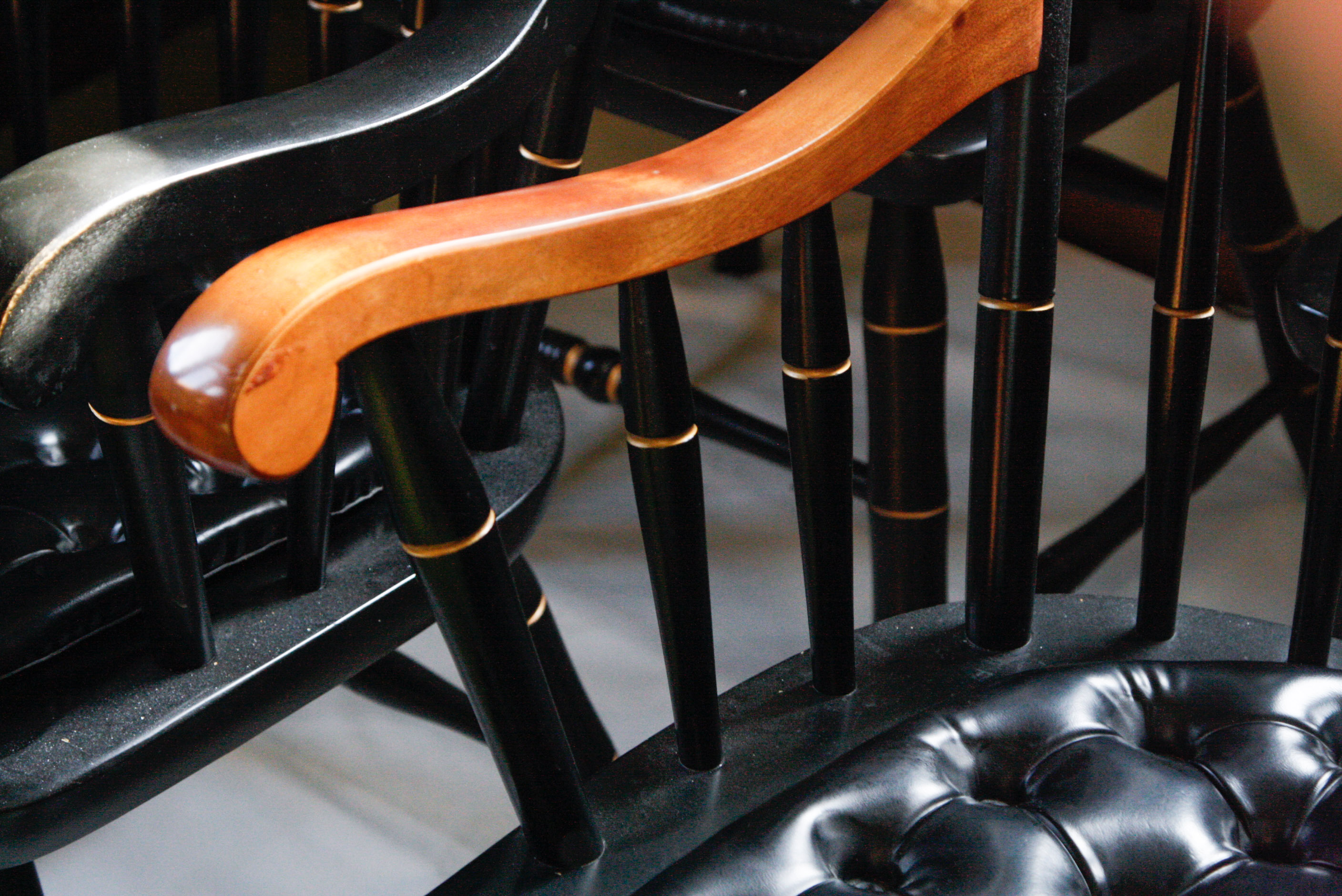 Set of Four Hitchcock Style Commemorative University Chairs