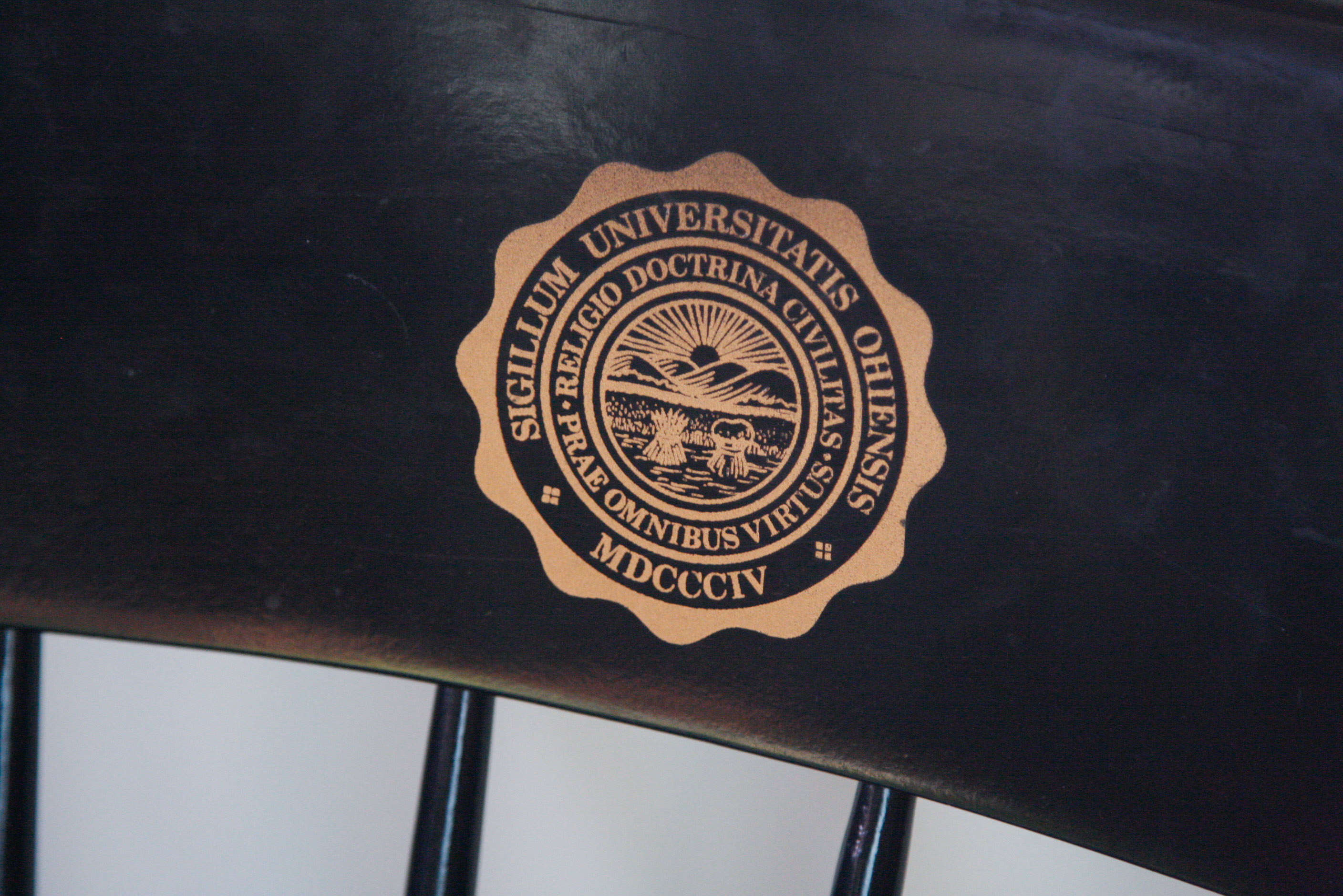 Set of Four Hitchcock Style Commemorative University Chairs