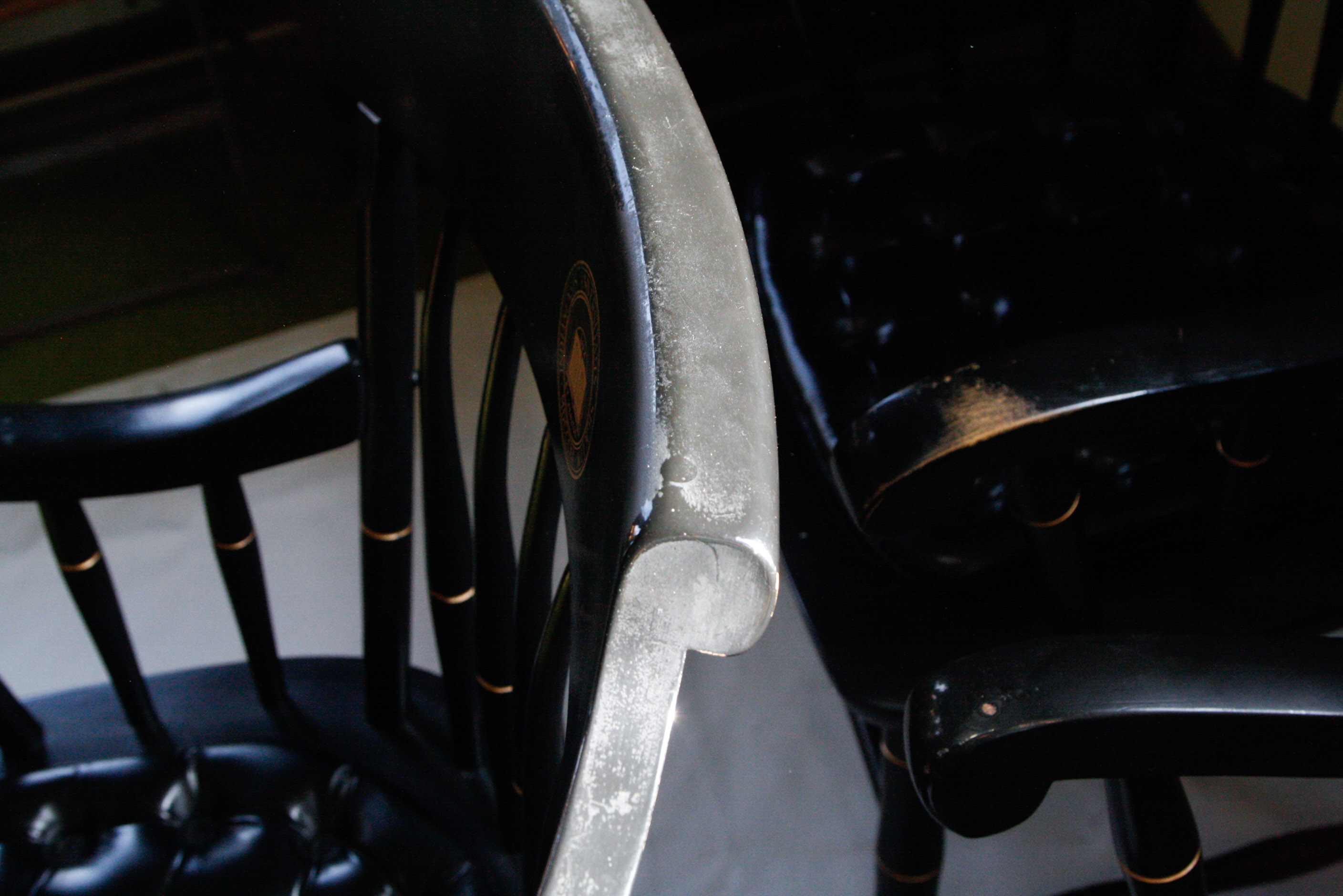 Set of Four Hitchcock Style Commemorative University Chairs