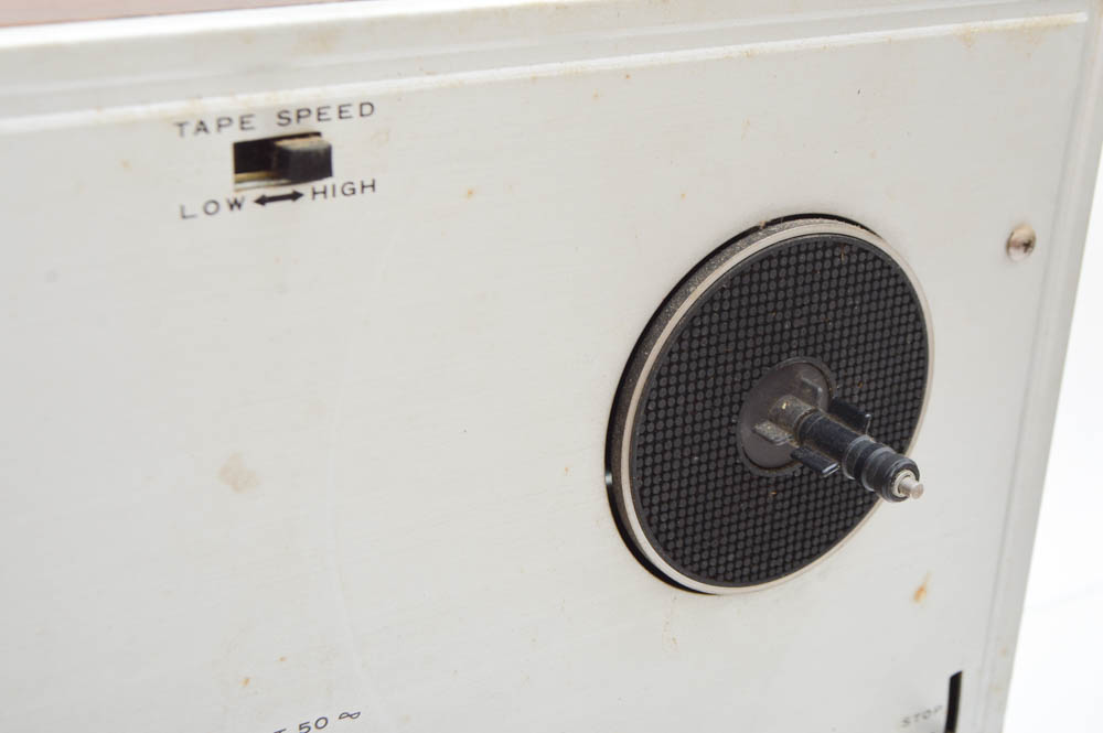 Akai Reel-to-Reel Recorder With Reel and 8-Track Tapes