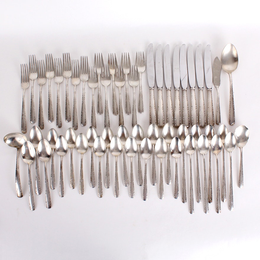 Gorham "Camellia" Sterling Silver Flatware and Serving Ware