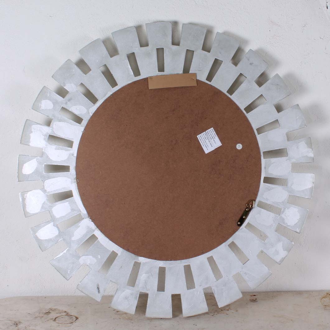 Modern Sliver Tone Starburst Mirror