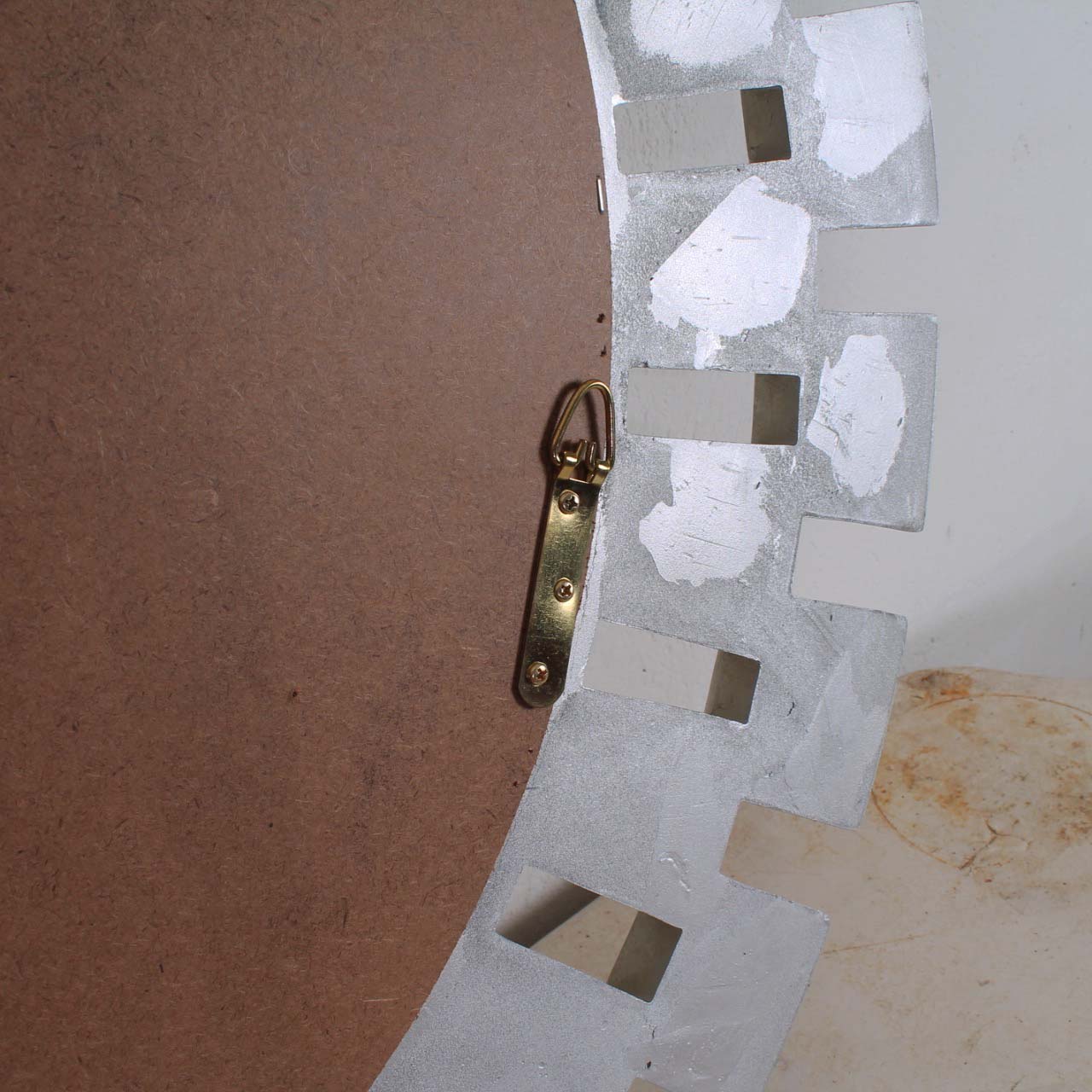 Modern Sliver Tone Starburst Mirror