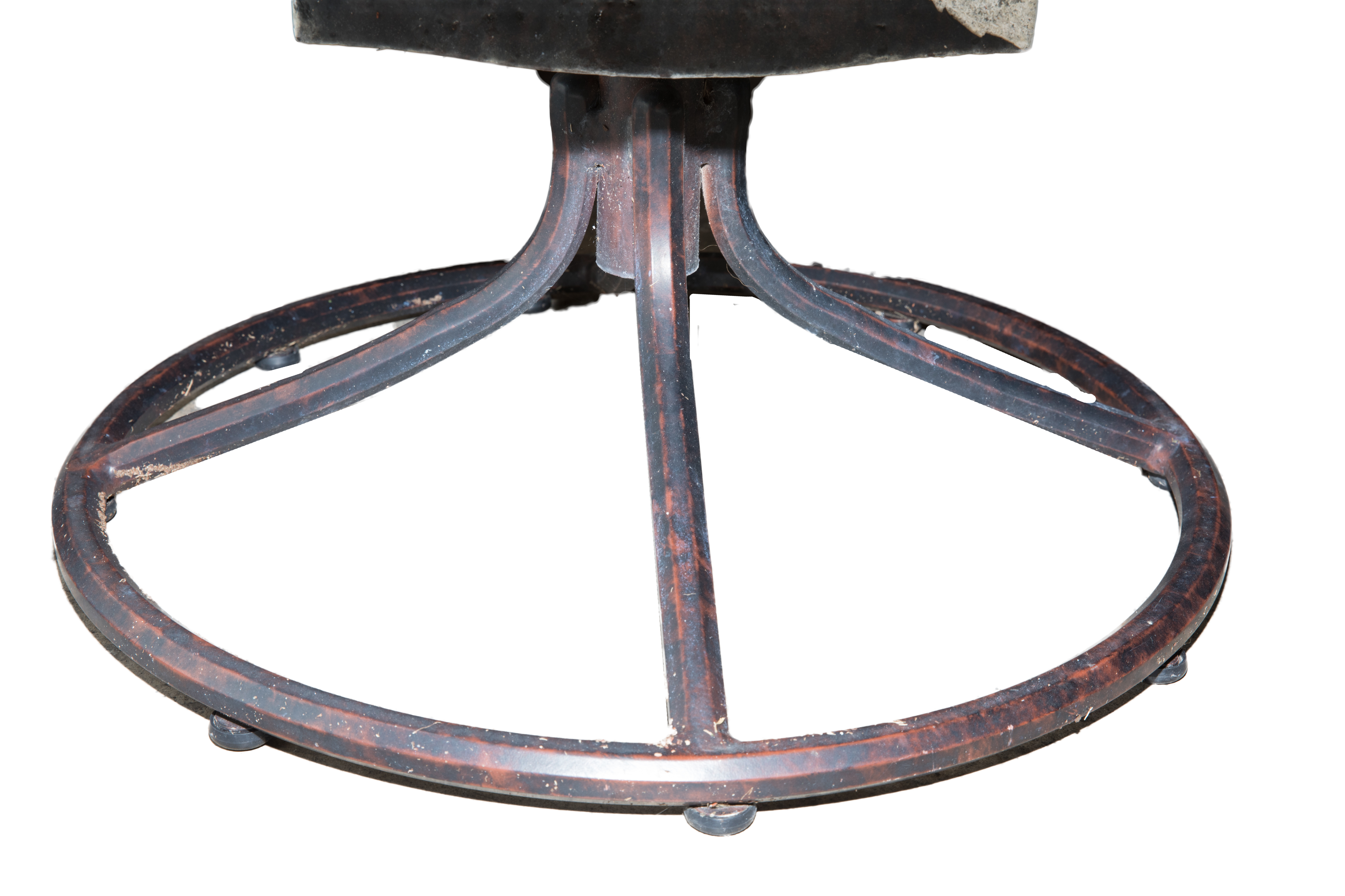 Contemporary "Campaign Sling" Patio Dining Table and Swivel Rockers by Brown Jordan