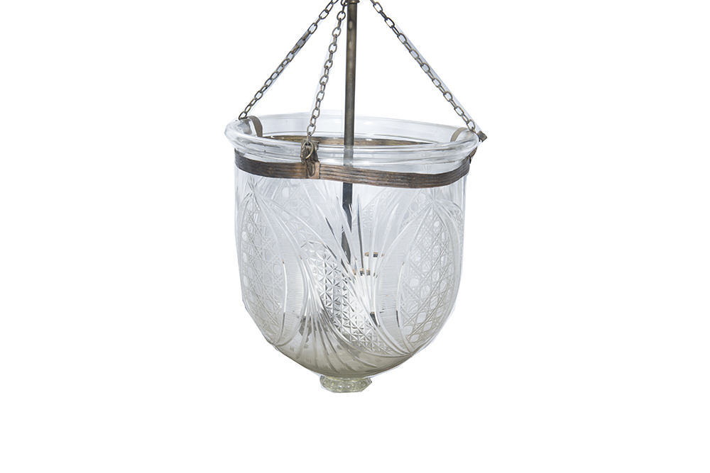 Antique Cut Glass Lantern