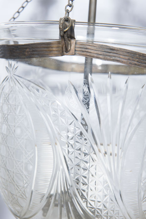 Antique Cut Glass Lantern