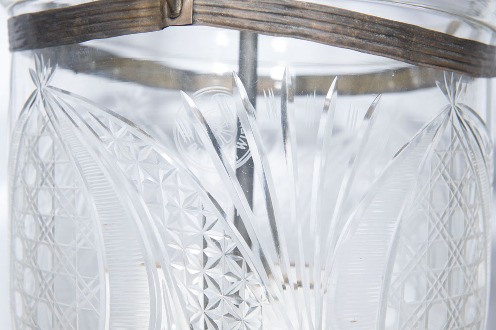 Antique Cut Glass Lantern