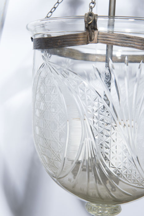Antique Cut Glass Lantern