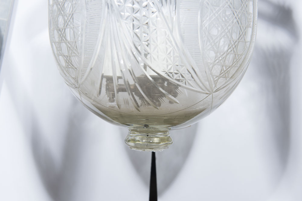 Antique Cut Glass Lantern