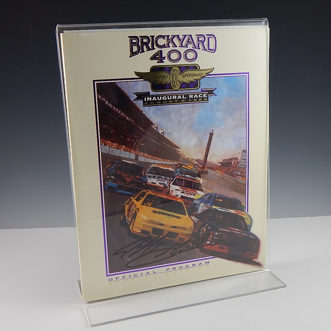 1994 Brickyard 400 Program Signed by Jeff Gordon
