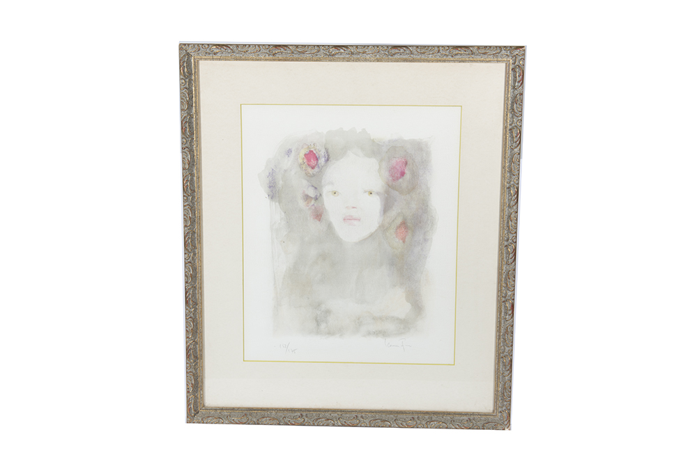 Signed Limited Edition Chromolithograph of Woman