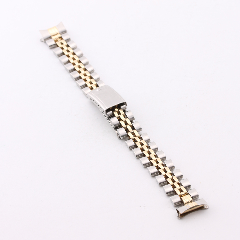 14K Yellow Gold and Stainless Steel Rolex Band