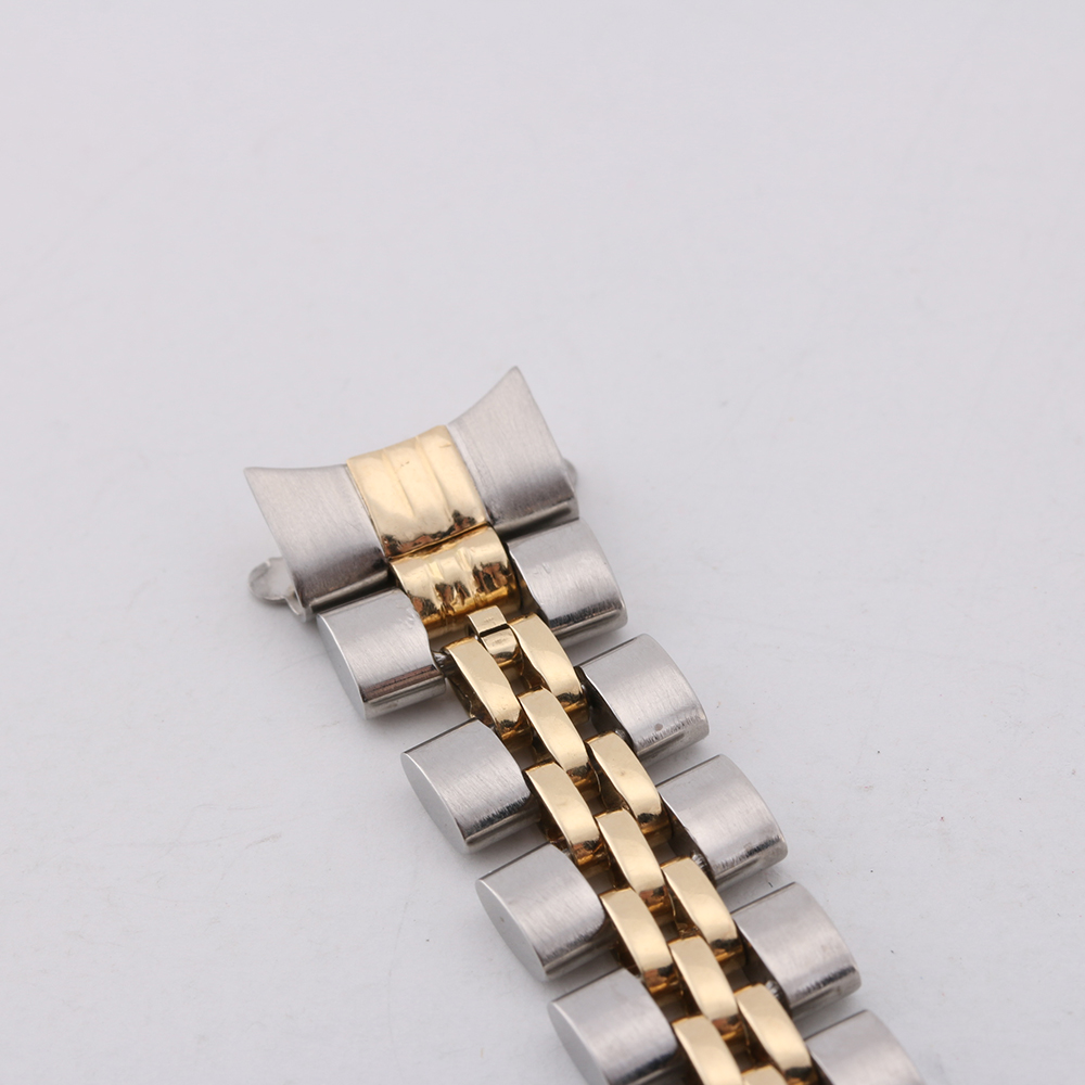 14K Yellow Gold and Stainless Steel Rolex Band