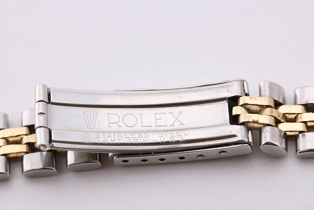 14K Yellow Gold and Stainless Steel Rolex Band