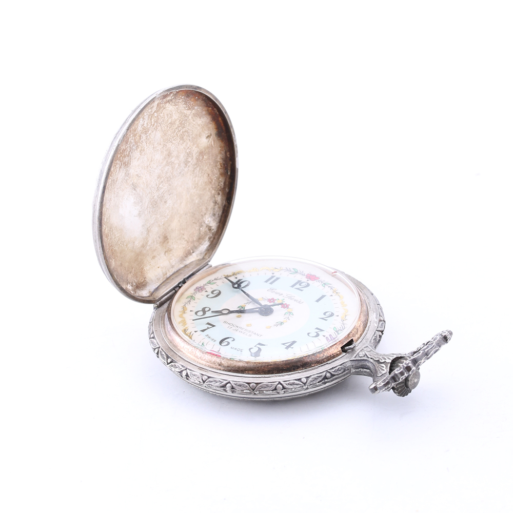 Ever Swiss Shock Resistant Swiss Made 17 Jewel Pocket Watch