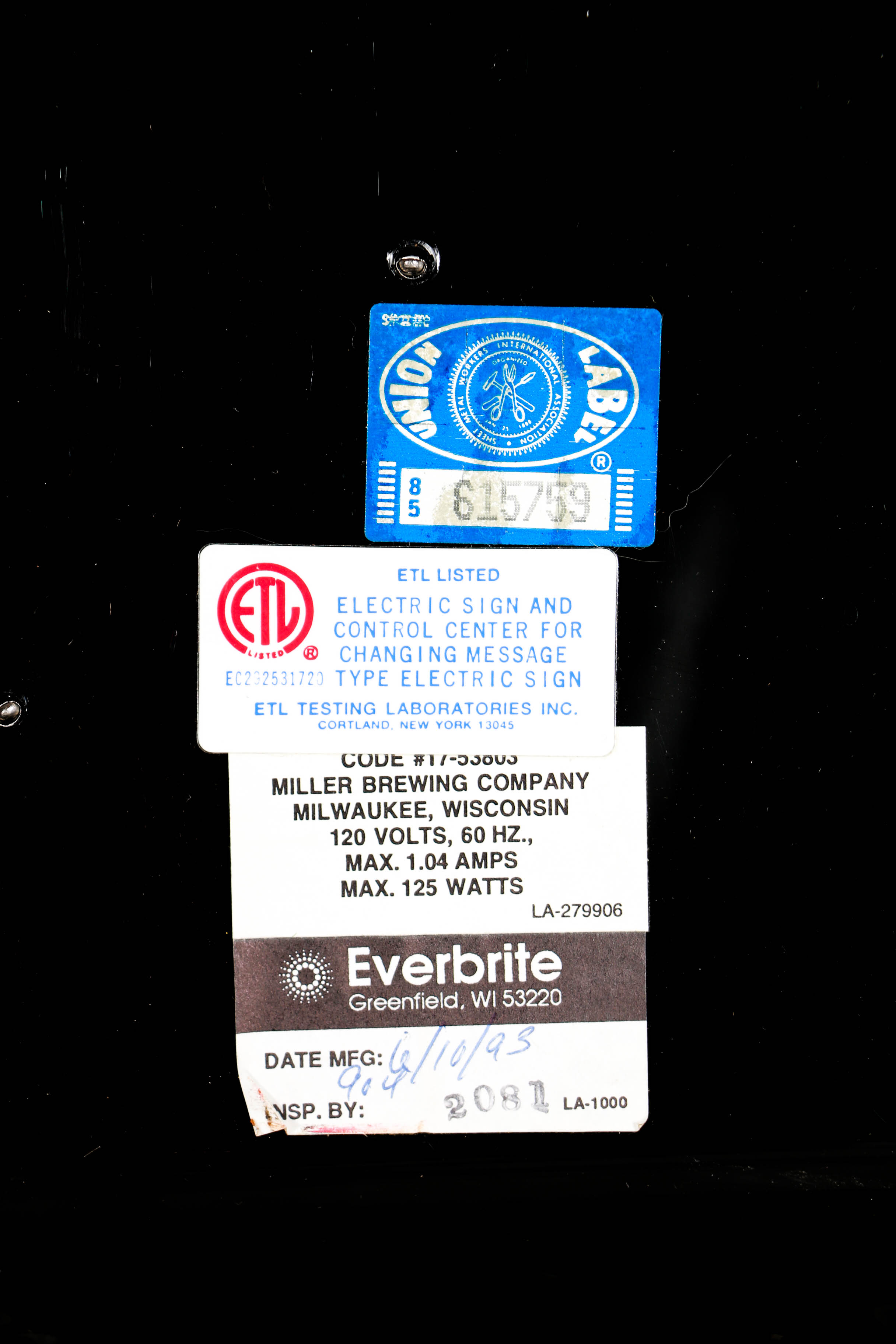 Neon Sign Miller Beer and Timberwolves Basketball