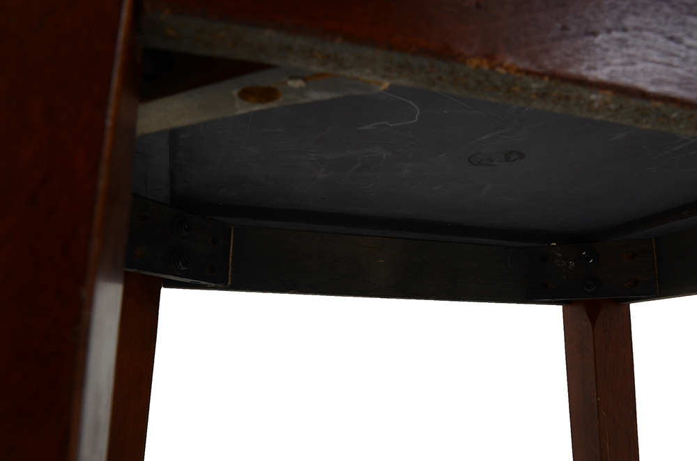 Faux-Stone Accent Table