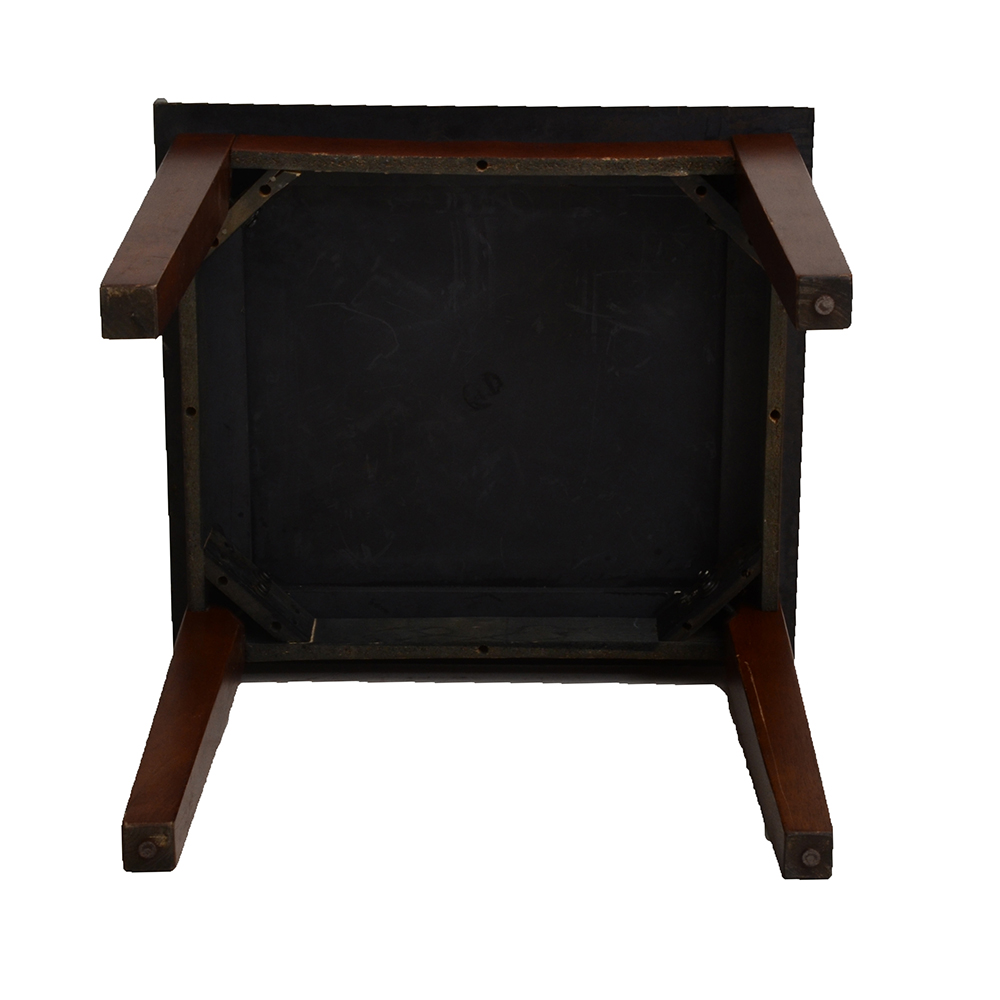 Faux-Stone Accent Table