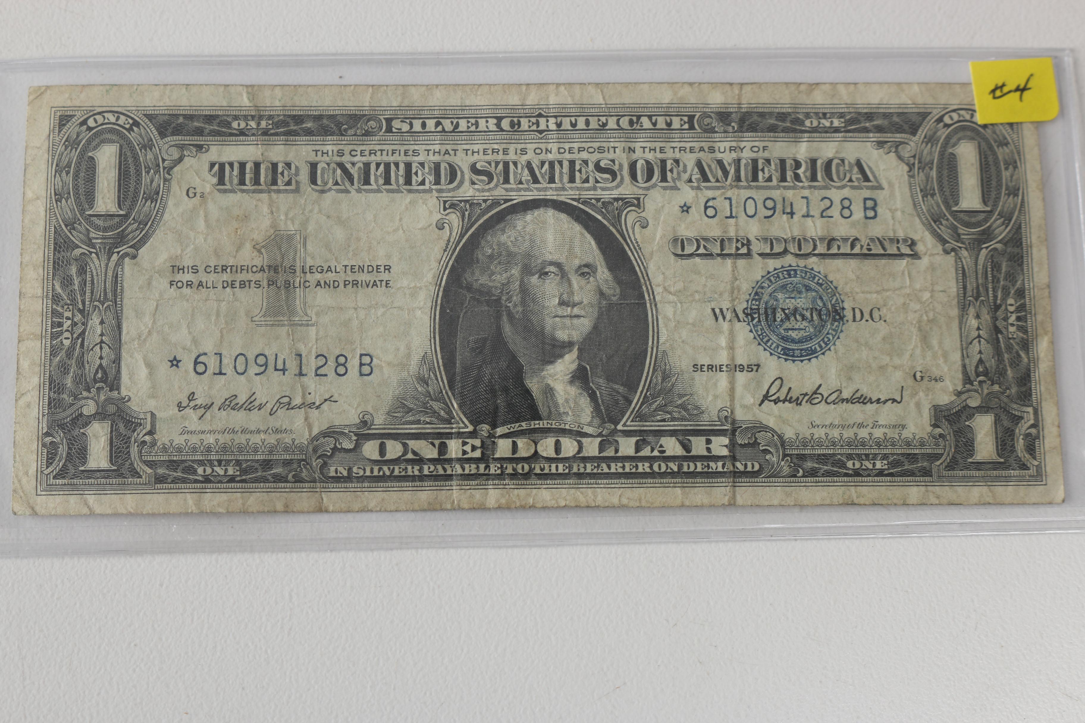 Collection of One Dollar Silver Certificates