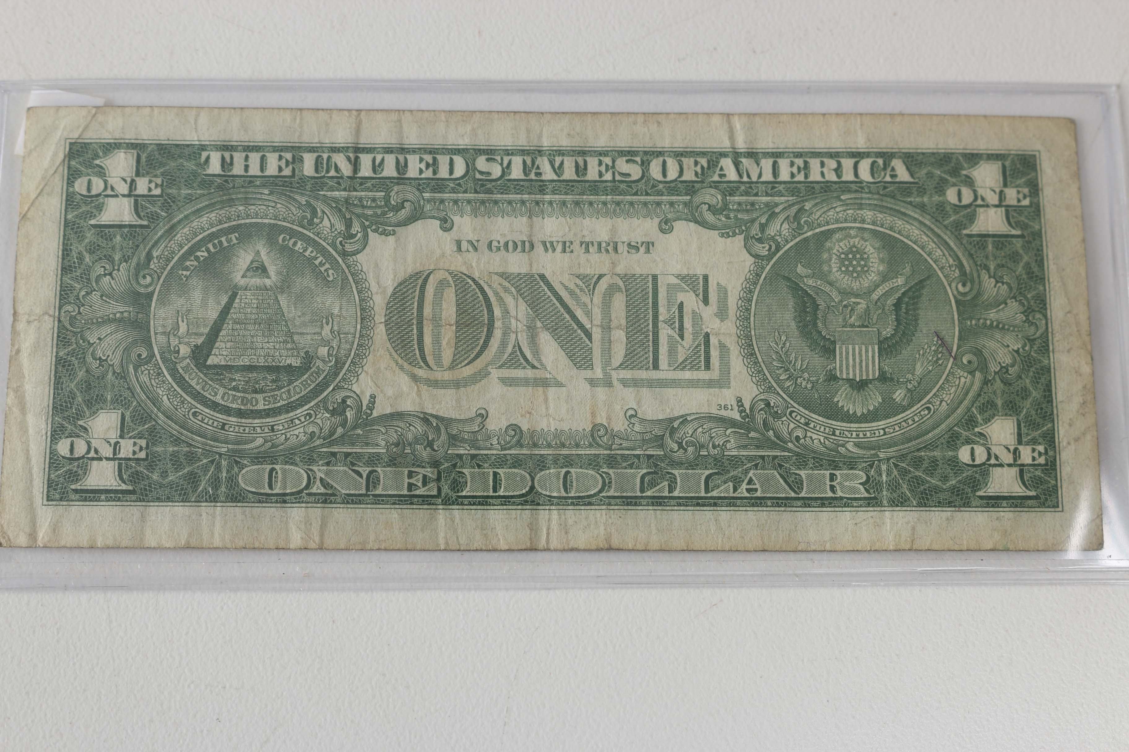Collection of One Dollar Silver Certificates