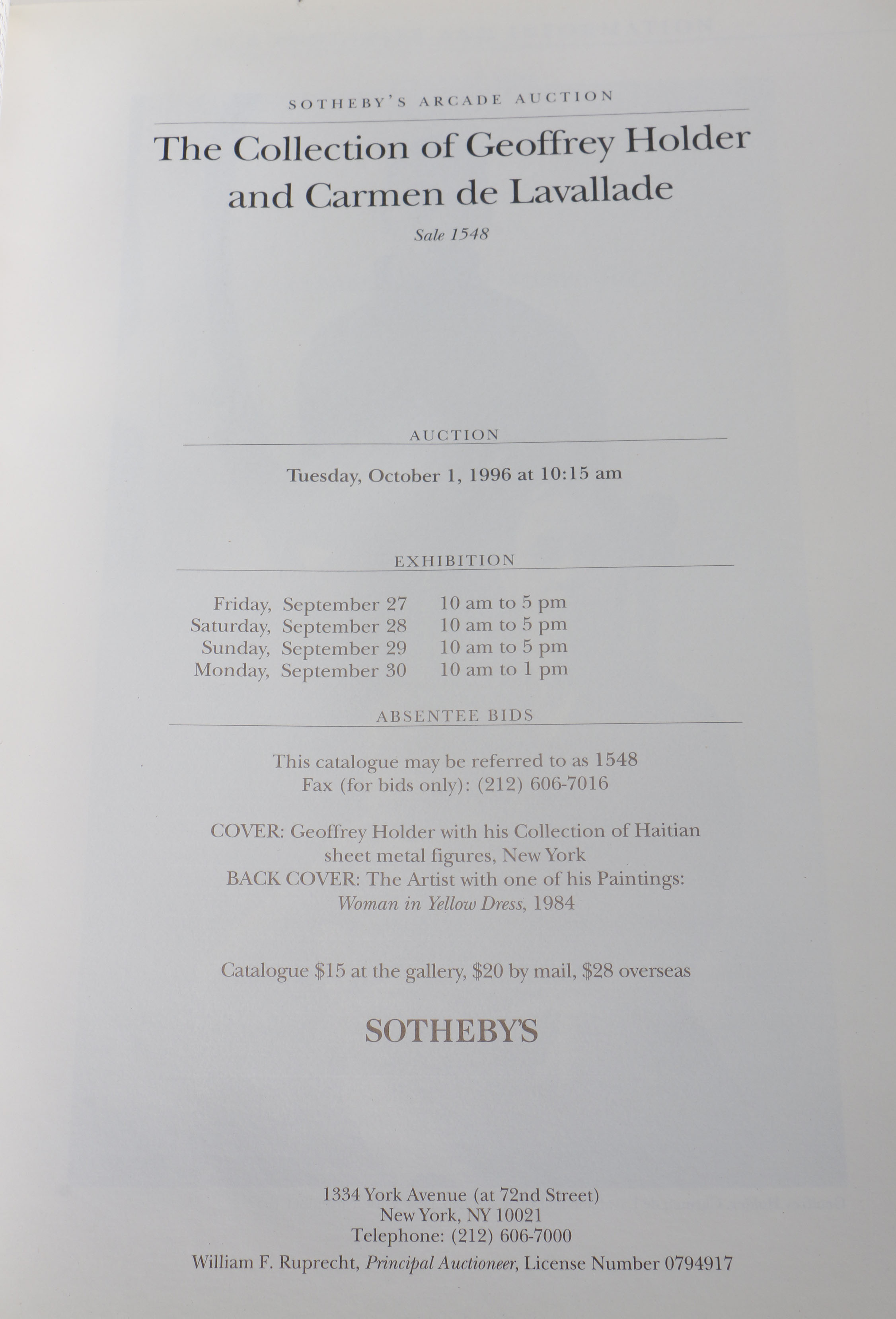 Collection of Auction Catalogs