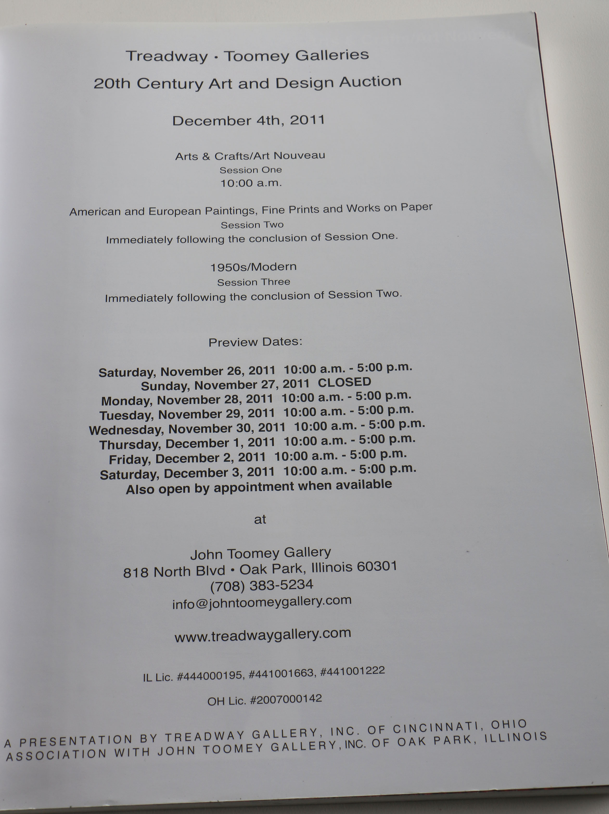 Collection of Auction Catalogs