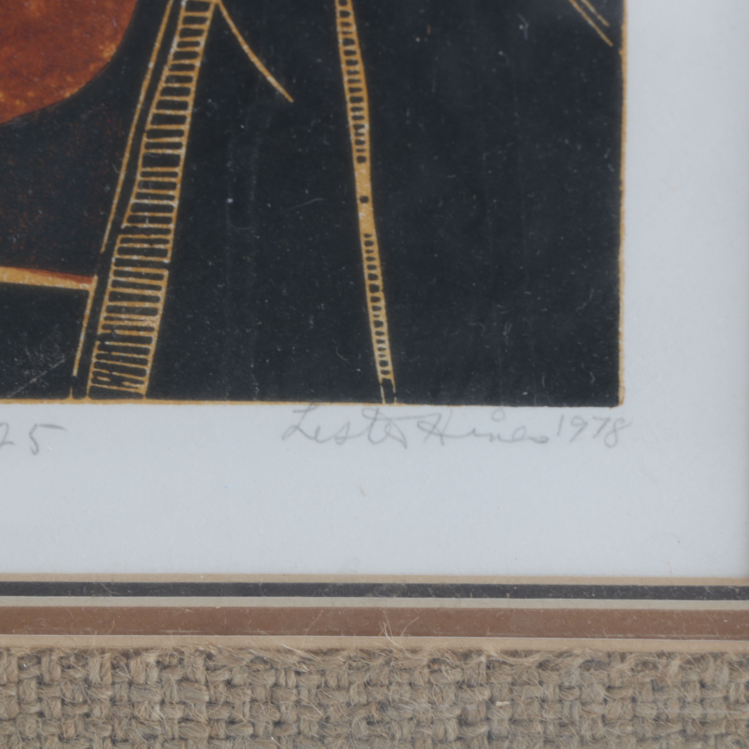 Lester Hines "Chief" Linocut