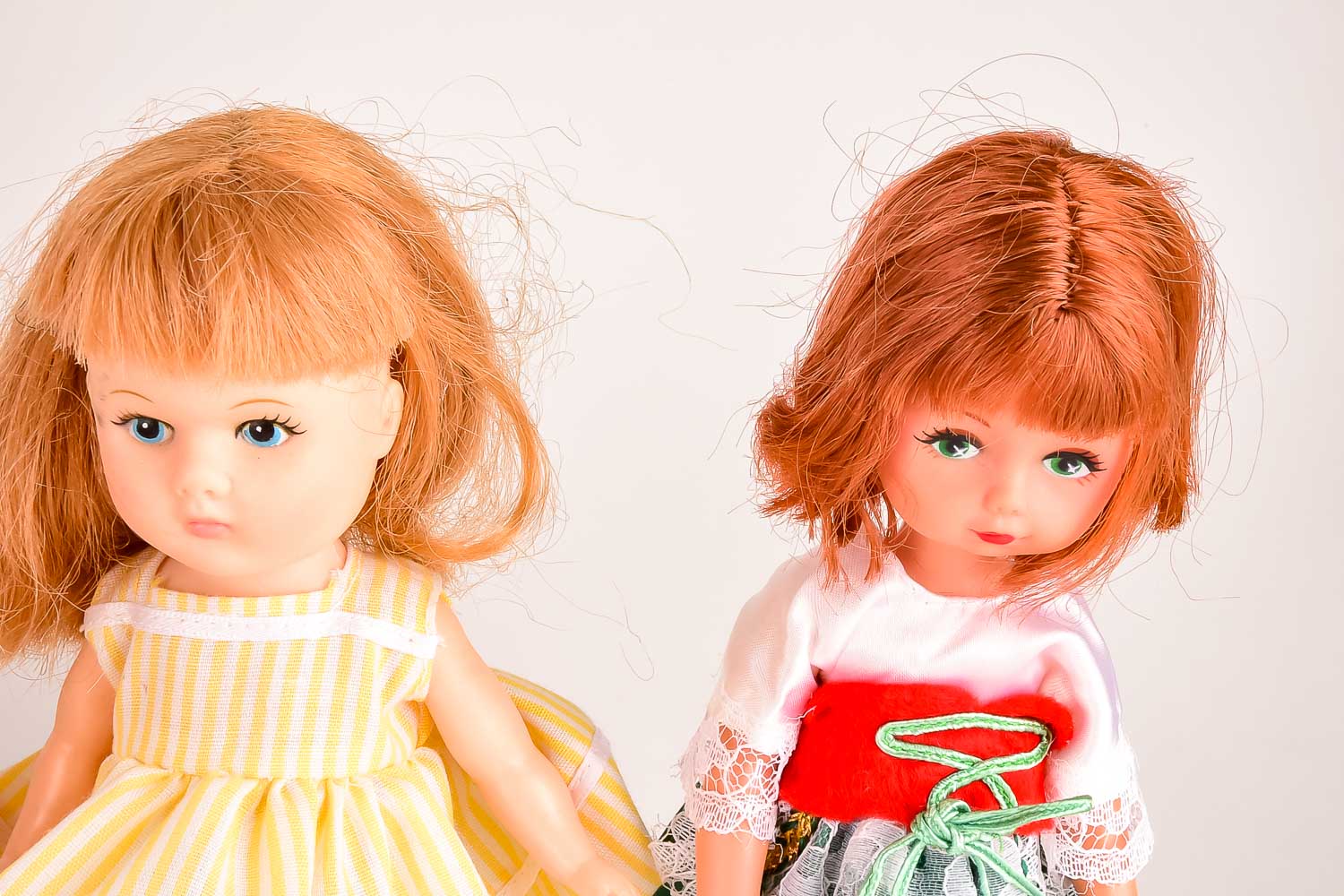 Nine Vintage Ginny Vogue Costume Dolls