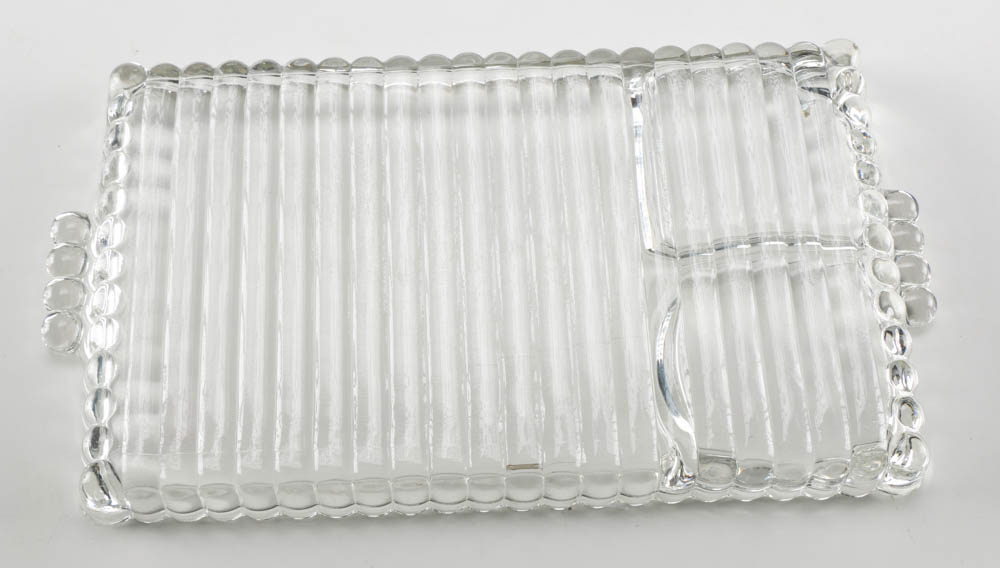 Vintage Glass Party Trays