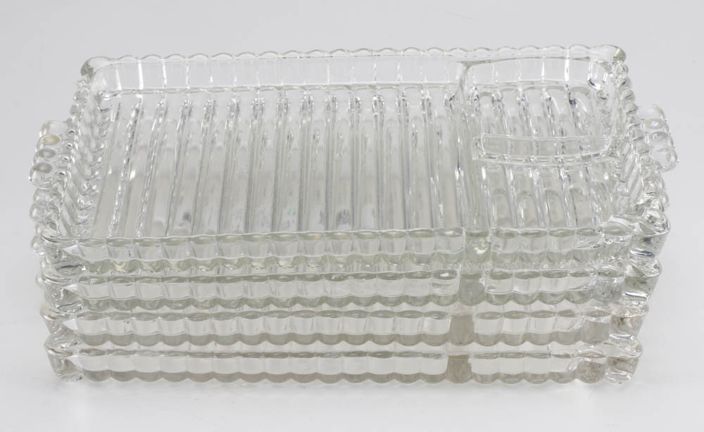 Vintage Glass Party Trays