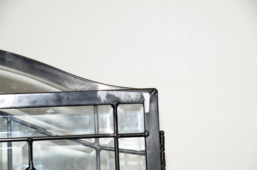 Leaded Glass Fireplace Screen