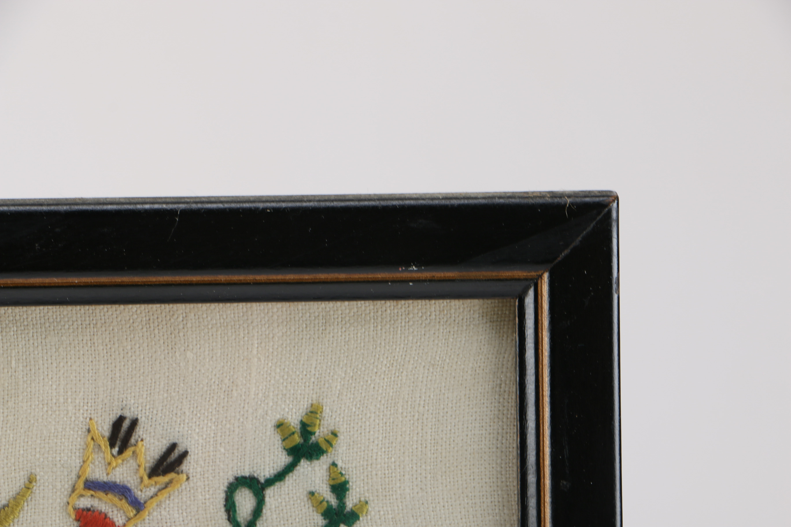 Vintage Embroidered Lamb Butcher Chart