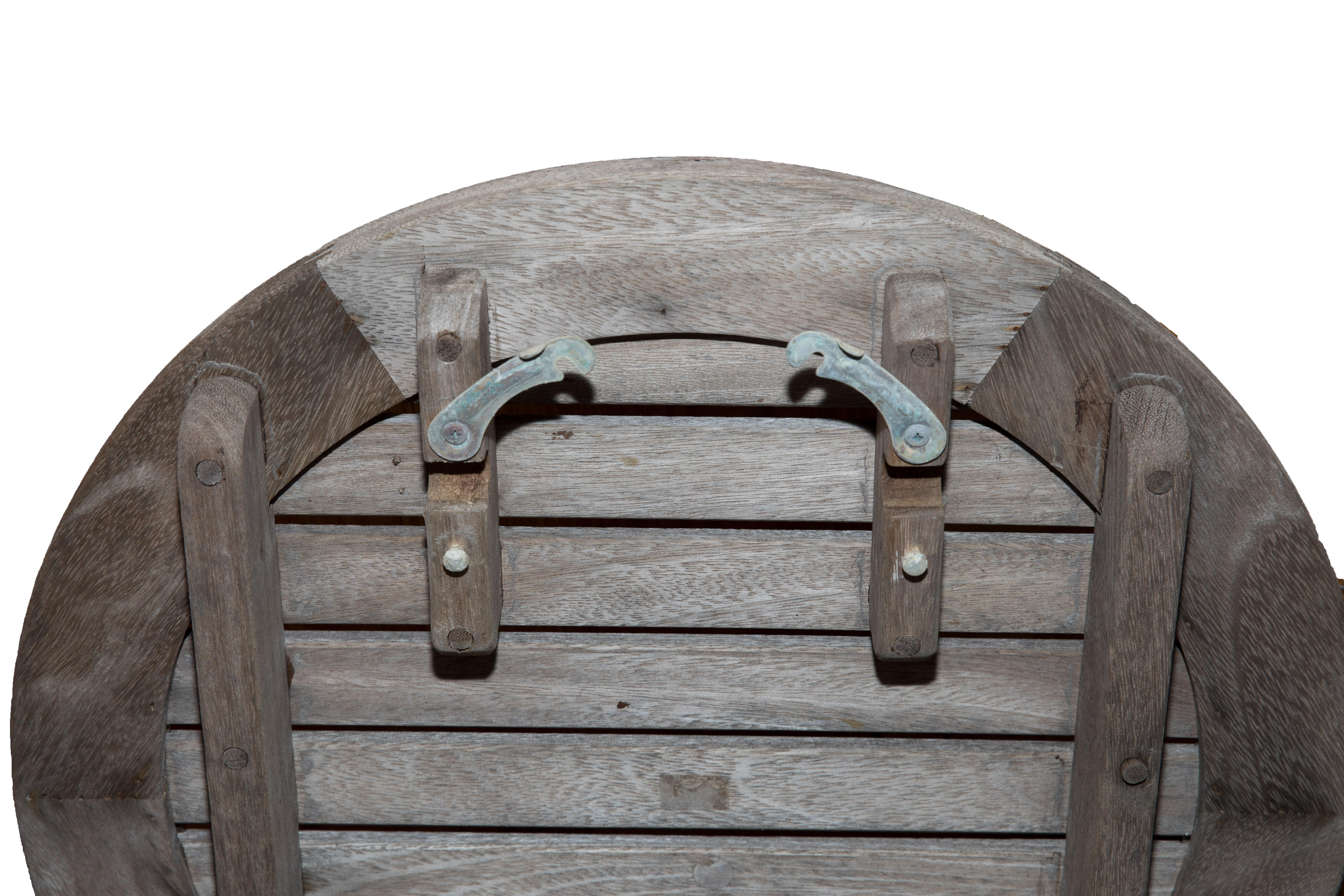 Contemporary Outdoor Bench with Side Table