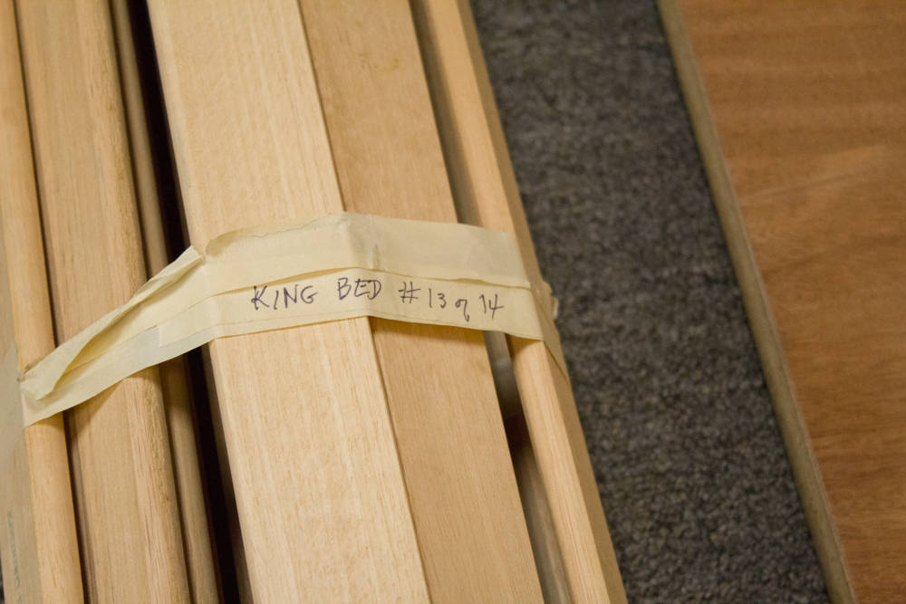 Danish Modern W&B Mobler King Size Platform Bed