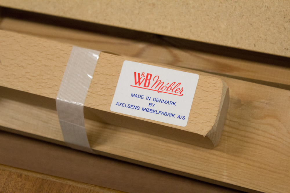 Danish Modern W&B Mobler King Size Platform Bed