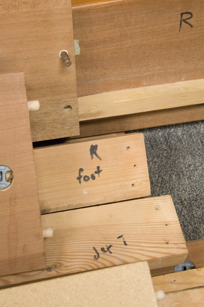 Danish Modern W&B Mobler King Size Platform Bed