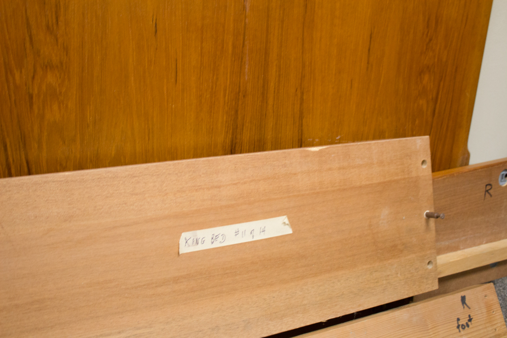 Danish Modern W&B Mobler King Size Platform Bed