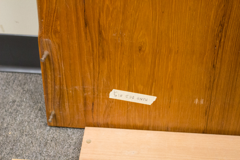 Danish Modern W&B Mobler King Size Platform Bed