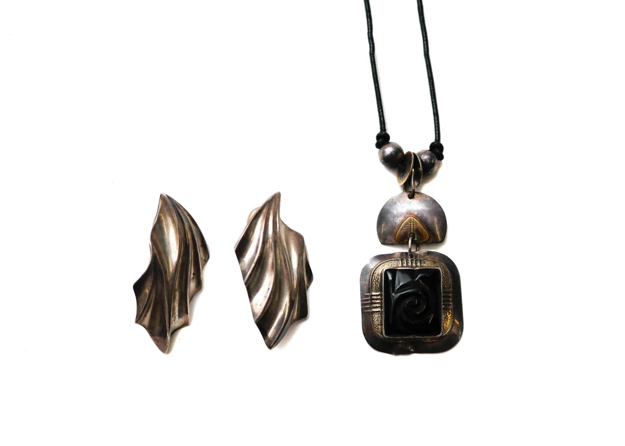 Sterling Pendant with Earrings