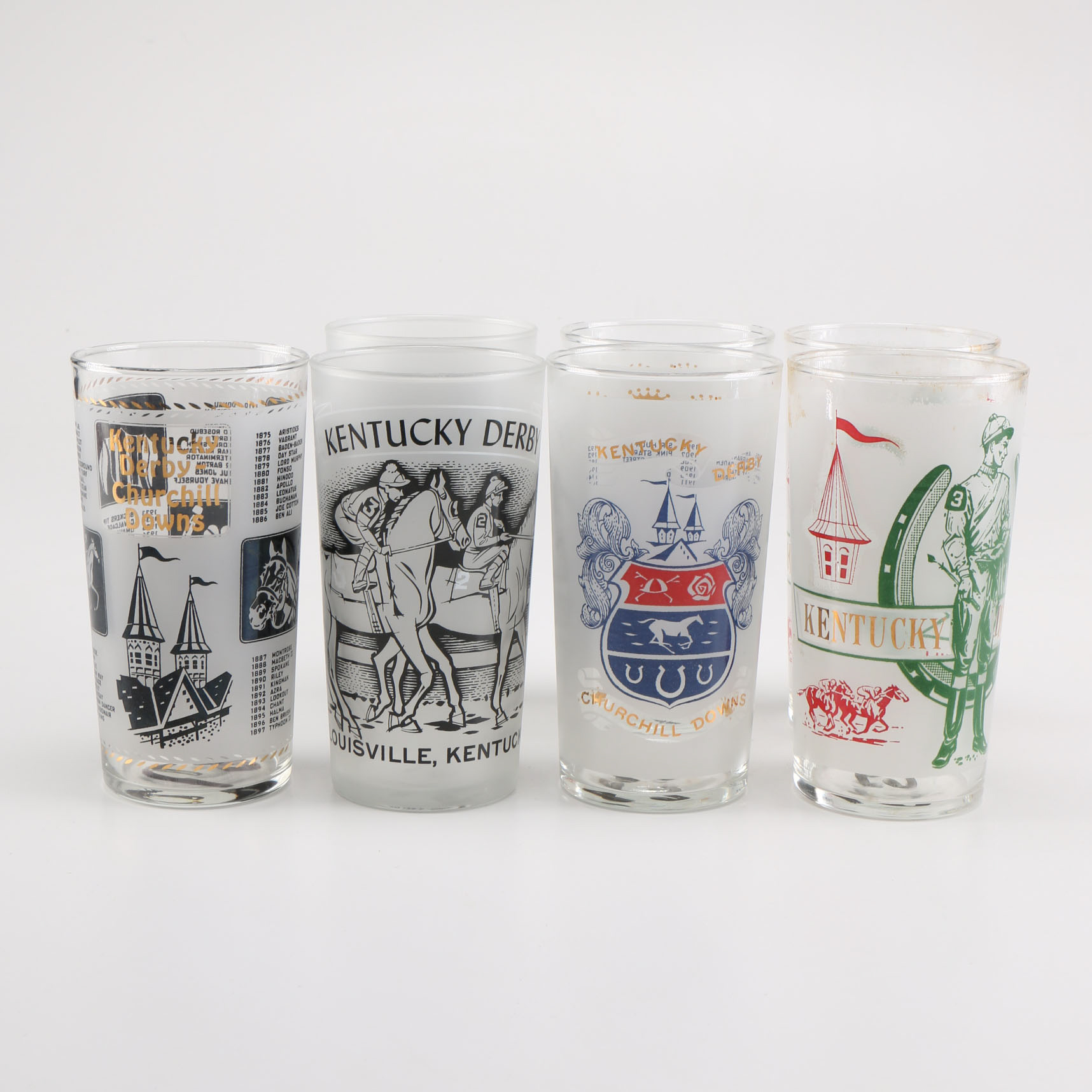 1967 - 1969 Kentucky Derby Glasses