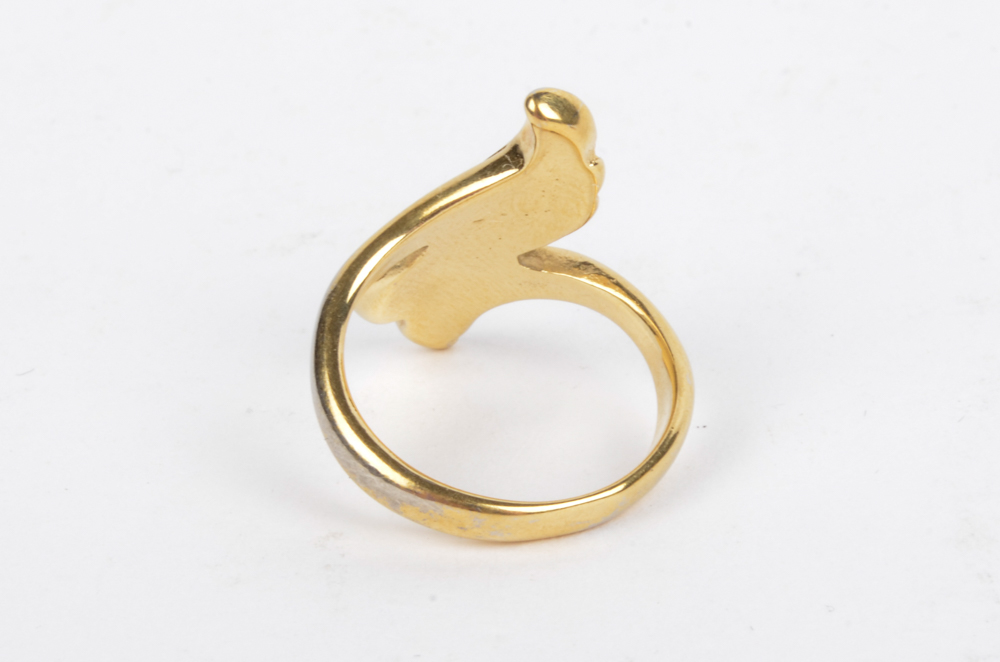 Gold Toned Contemporary Rings