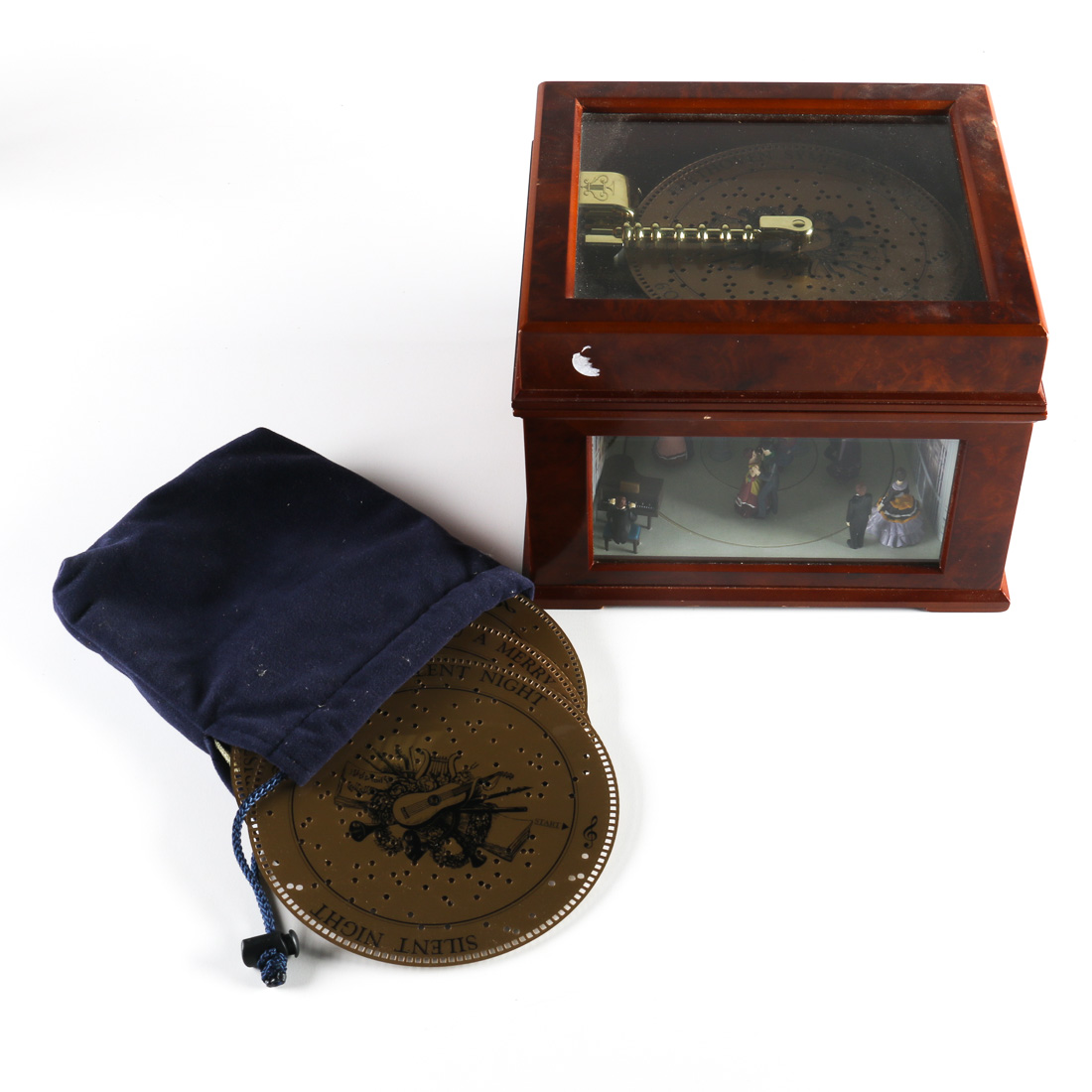 Mr. Christmas Music Box with Ballroom Dancers and Discs