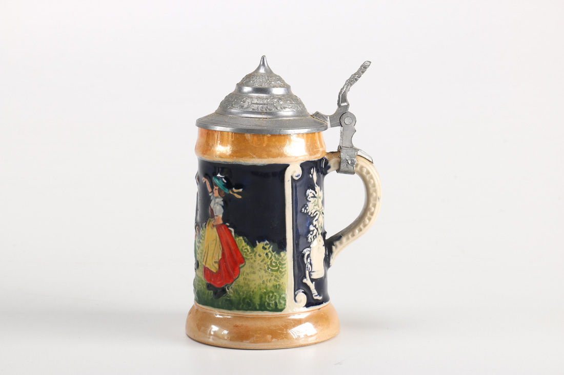 Group of Miniature, Ceramic, and Metal Steins